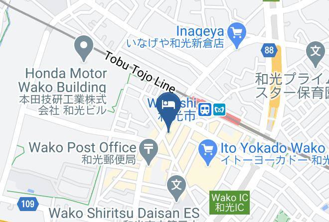 Wako City - Super Hotel Saitama Wako Station Maps