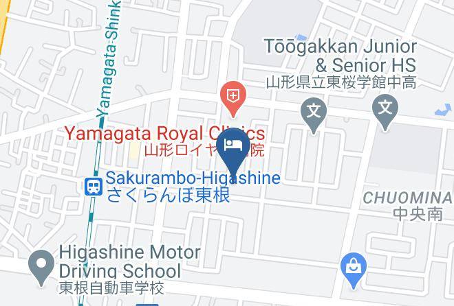 Higashine City - Super Hotel Sakuranbo Higashine Maps