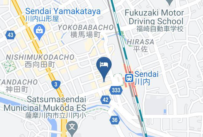 Sendai Hotel Map