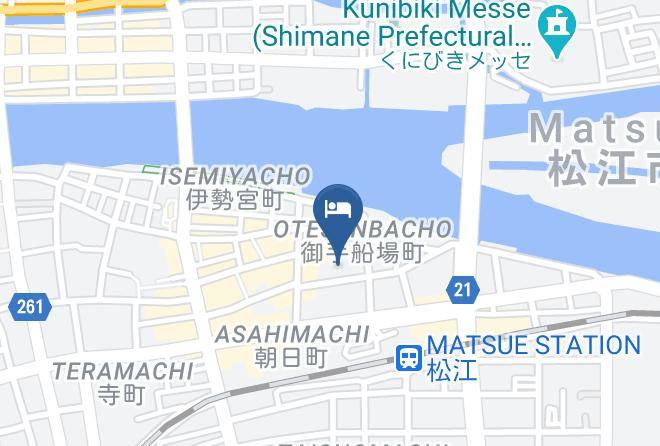 Matsue City - Super Hotel Shimane Matsue Station Maps