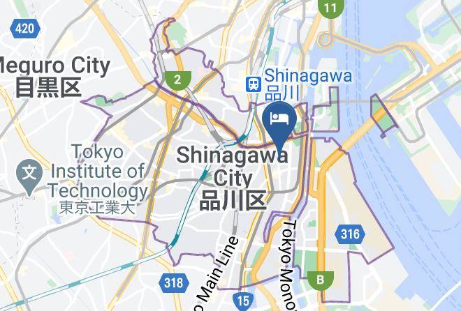 Super Hotel Shinagawa Aomonoyokocho Map