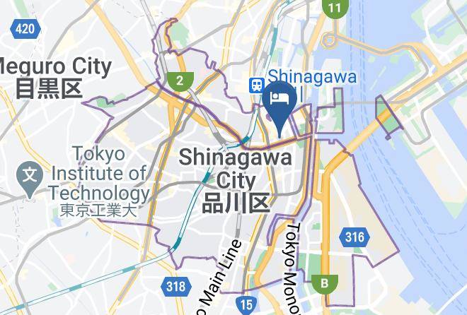 Shinagawa Ward - Super Hotel Shinagawa Shimbamba Maps