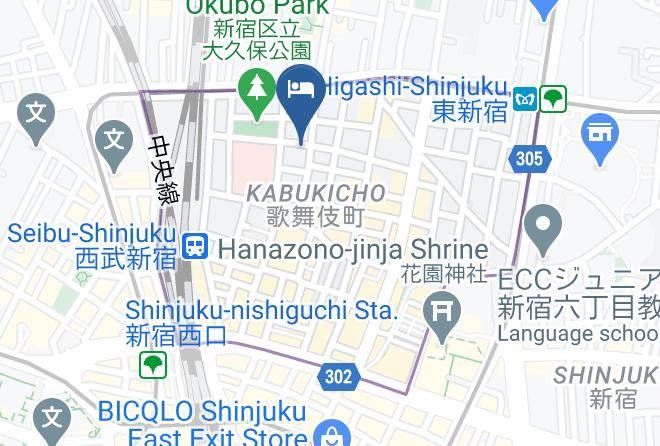 Super Hotel Shinjuku Kabukicho Map