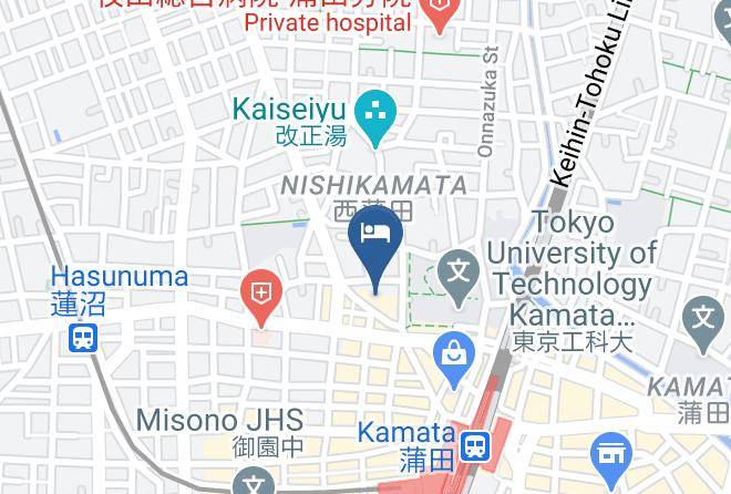 Ota Ward - Super Hotel Tokyo Jr Kamatanishiguchi Maps