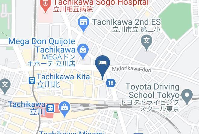 Tachikawa City - Super Hotel Tokyo Jr Tachikawa North Guchi Maps