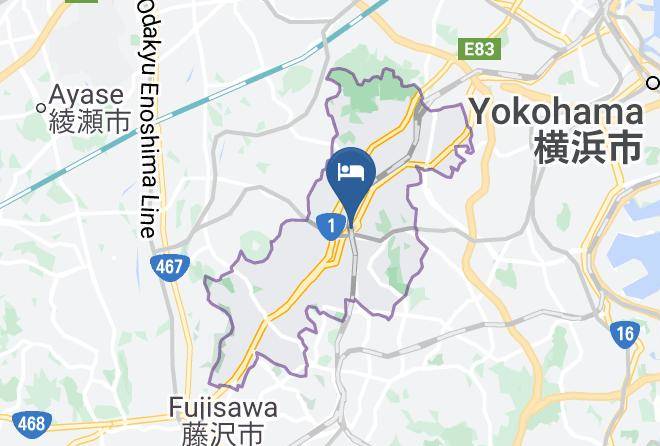Yokohama City Totsuka Ward - Super Hotel Totsuka Station East Exit Maps
