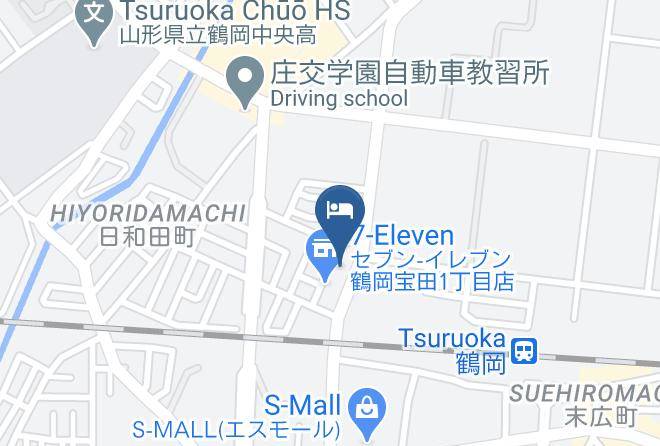Tsuruoka City - Super Hotel Yamagata Tsuruoka Maps