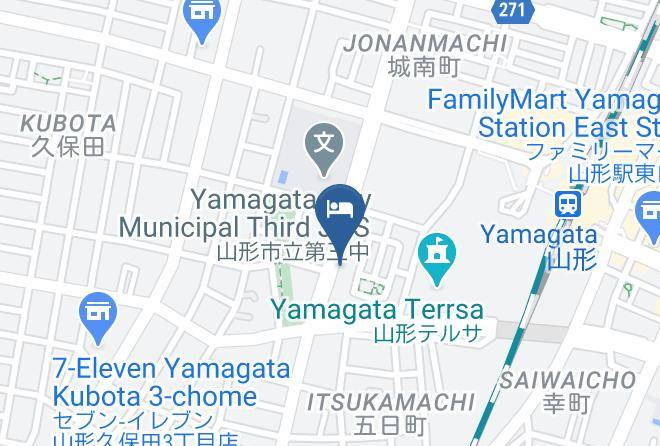 Yamagata City - Super Hotel Yamagataeki Nishiguchi Maps