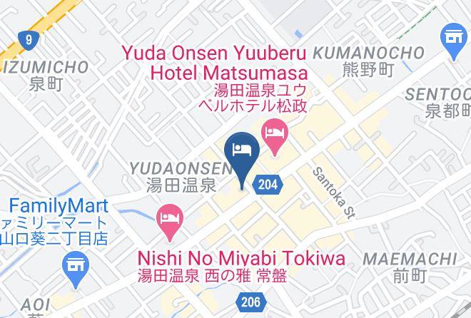 Super Hotel Yamaguchi Yudaonsen Map