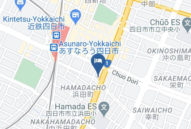 Yokkaichi City - Super Hotel Yokkaichi R1 Maps