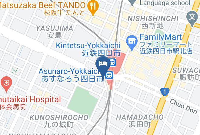 Super Hotel Yokkaichi Station Map