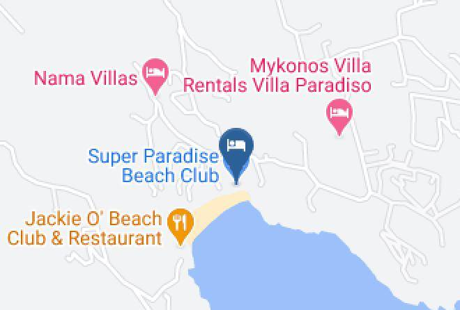 Mykonos - Super Paradise Beach Club Maps