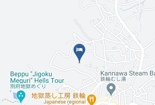 Beppu City - Superb View Of The Inn Sakuratei Maps