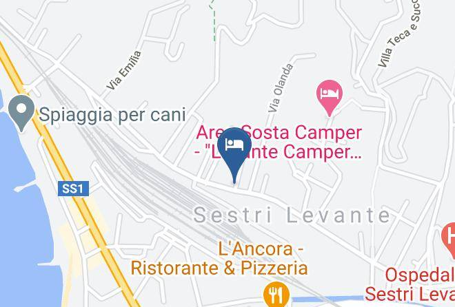 Genoa - Superior Attic Central Sestri Maps