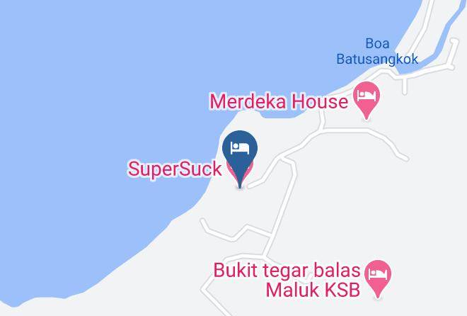 Sumbawa Barat - Supersuck Hotel Maps
