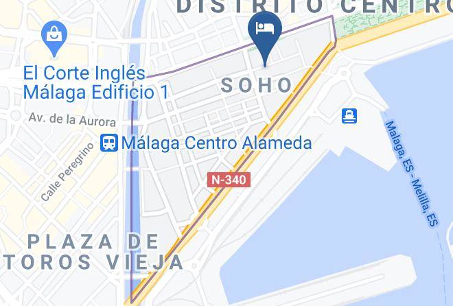 Malaga - Sur Hotel Malaga Maps