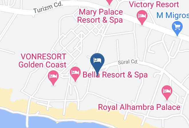 Manavgat - Sural Saray Otel Maps