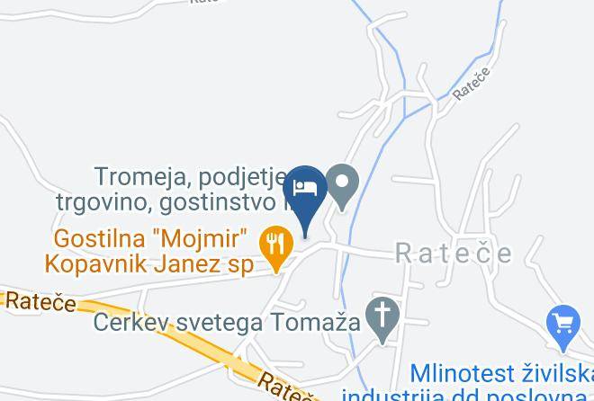 Kranjska Gora - Surc Hotelsko Turisticno Podjetje Ratece Planica 86 Doo Maps