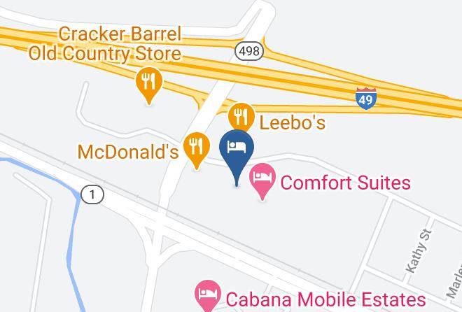 Rapides Par - Surestay Hotel By Best Western Alexandria Airport Maps