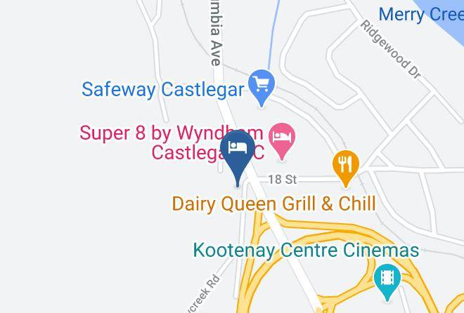 Central Kootenay - Surestay Hotel By Best Western Castlegar Maps