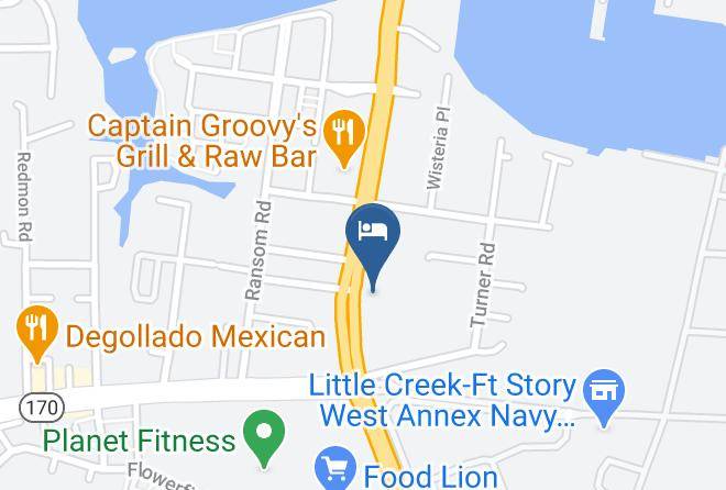 Norfolk City - Surestay Hotel By Best Western Norfolk Little Creek Maps