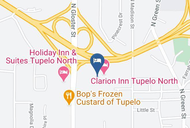 Surestay Hotel By Best Western Tupelo North Map