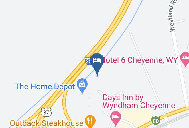 Surestay Plus By Best Western Cheyenne Map