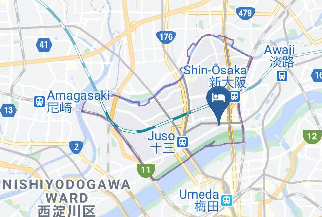 Osaka City Yodogawa Ward - Surestay Plus By Best Western Shin Osaka Maps