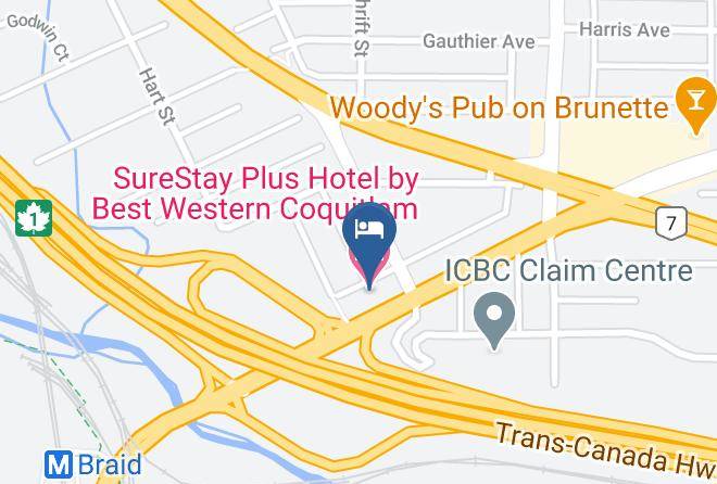 Greater Vancouver - Surestay Plus Hotel By Best Western Coquitlam Maps