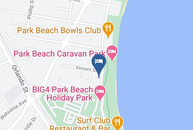 Coffs Harbour - Surf Beach Motel Maps