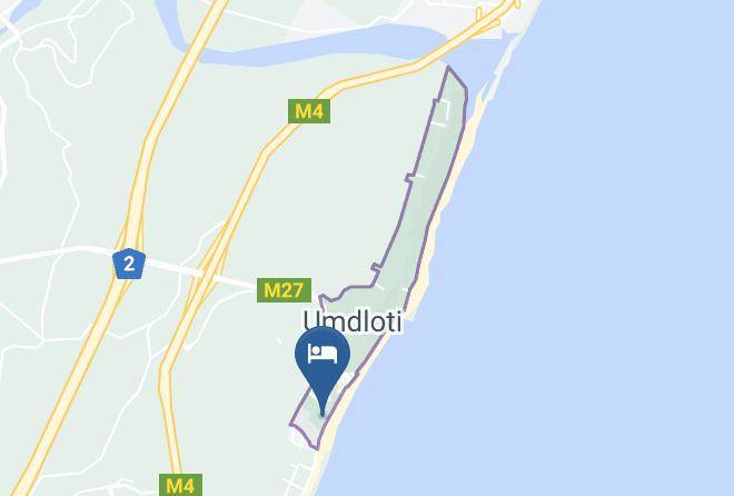 Surf Motel Umdloti Map