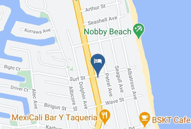 Gold Coast - Surf Street Motel Maps