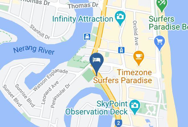 Surfers Plaza Resort Map
