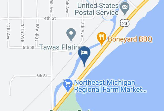 Iosco County - Surfside Motel Marina Resort Maps