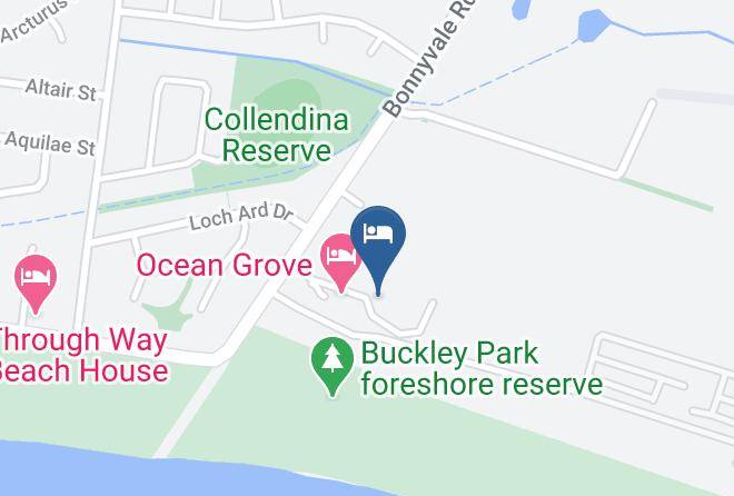 Greater Geelong - Surfside Ocean Grove Motel And Cabins Maps