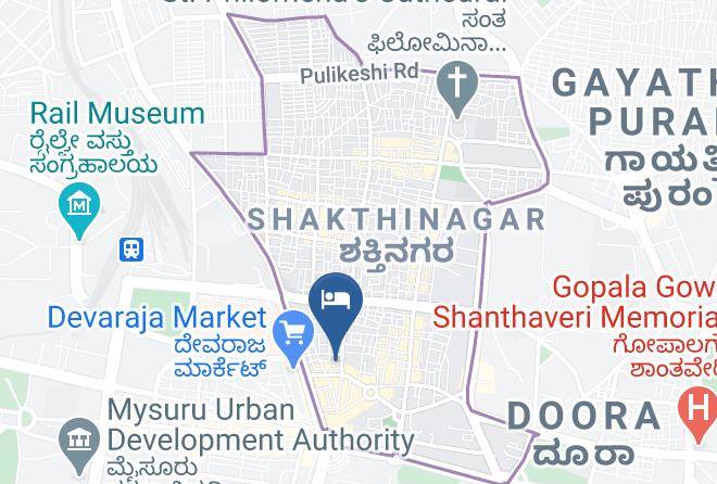 Mysore - Surya Lodging Maps