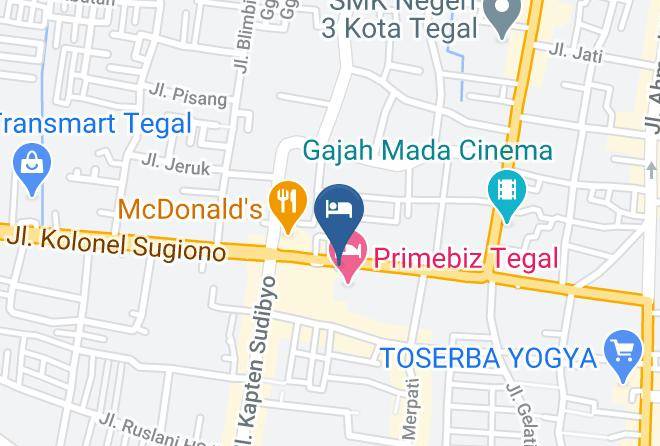 Kota Tegal - Susana Baru Hotel Maps