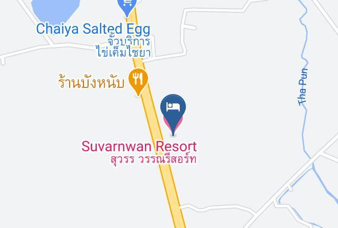 Amphoe Chaiya - Suvarnwan Resort Maps