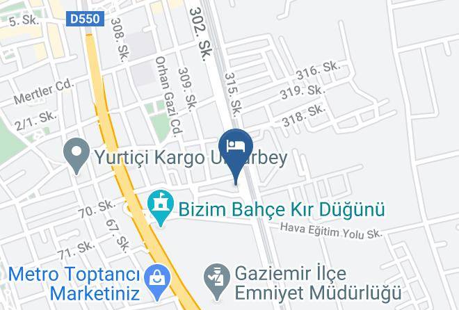 Gaziemir - Suya Hotel Maps