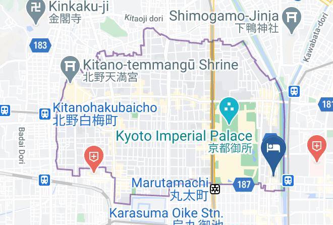 Kyoto City Kamigyo Ward - Suzaku Yamabuki Maps