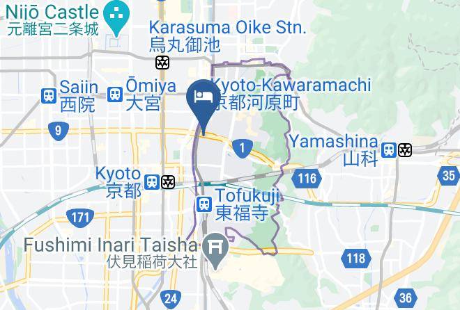 Kyoto City Higashiyama Ward - Suzu Gojo Honmachi Maps