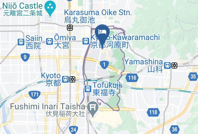 Kyoto City Higashiyama Ward - Suzu Yasaka Kodaiji Temple Maps