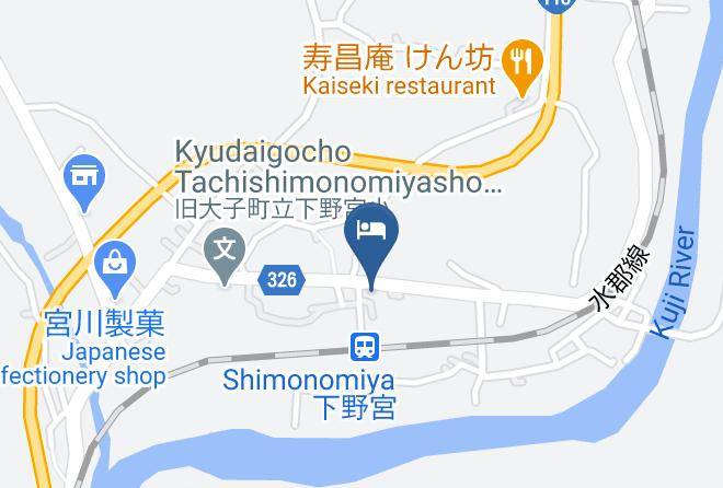 Daigo Townkuji District - Suzukiya Ryokan Maps