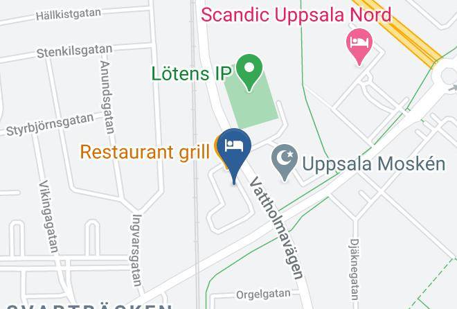 Uppsala - Svartbackens Vandrarhem Maps