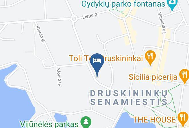 Druskininkai - Sveciu Namai Vakaras Maps