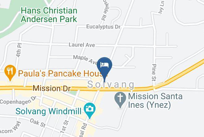Santa Barbara - Svendsgaard's Danish Lodge Americas Best Value Inn Maps