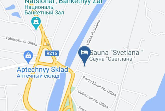 Astrakhan - Svetlana Hotel Maps