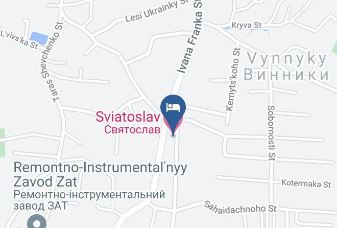 Vinniki - Sviatoslav Hotel Maps