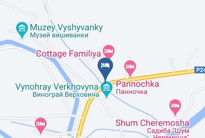 Verkhovyna Raion - Svitlana Hotel Maps