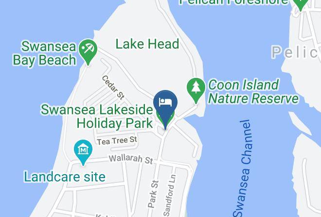 Lake Macquarie - Swansea Lakeside Holiday Park Maps